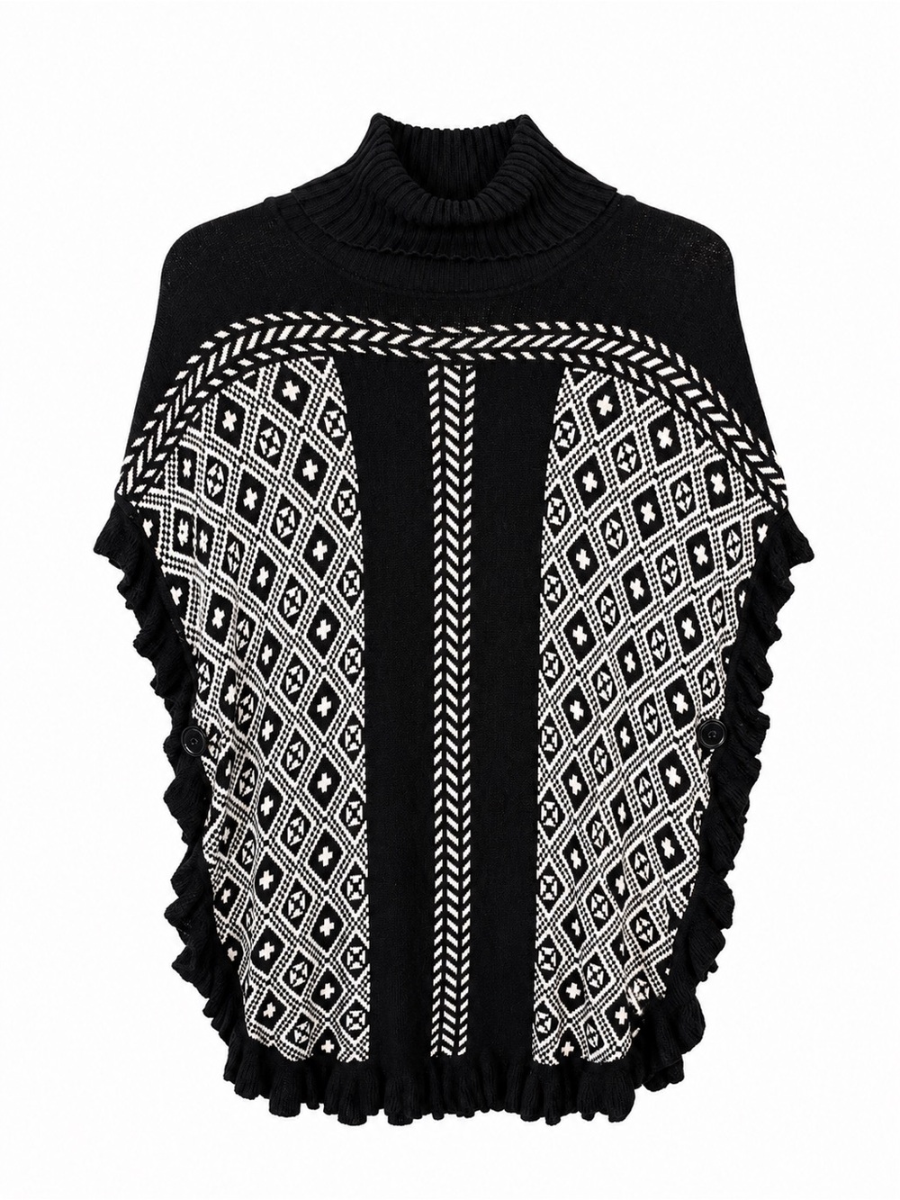 Joseph A. Cap Sleeve Sweater Mock Neck Size M Office Fall Cozy Quiet Luxury Chic